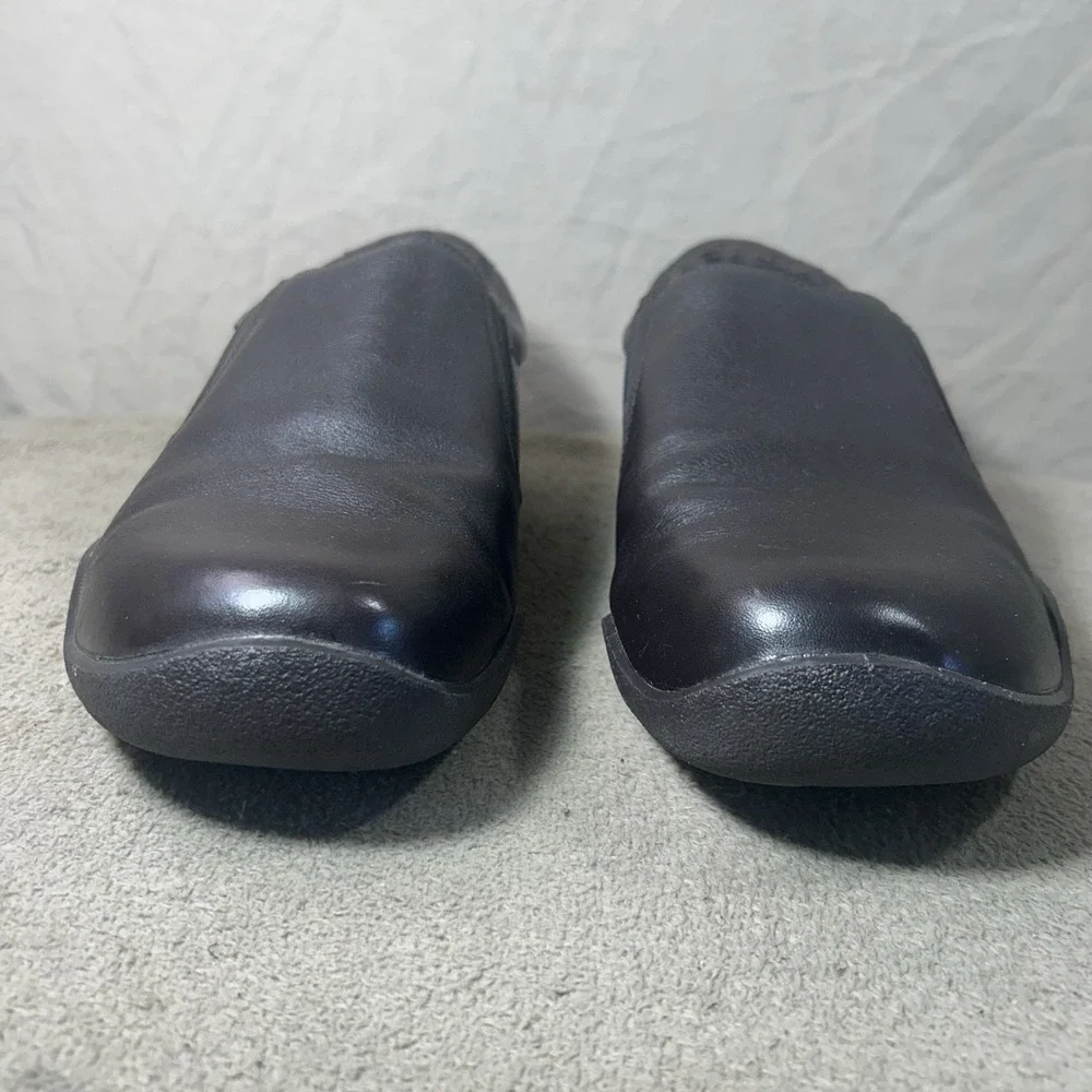 KURU Slip On Shoes Mens 13 Brown Leather Comfort Work Casual Kivi Style